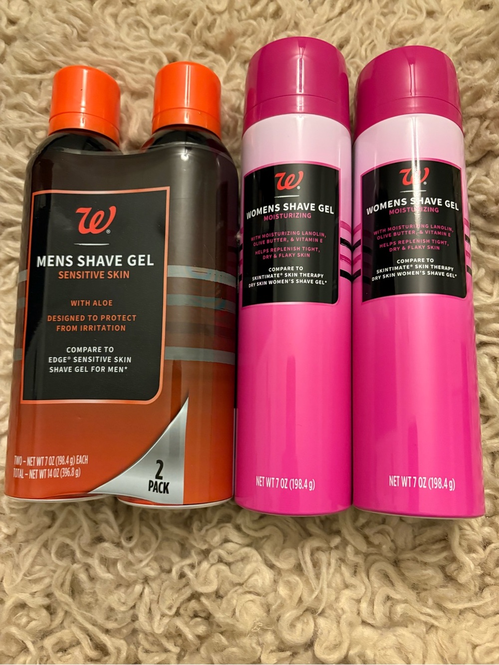 Walgreens Men’s & Women’s Shave Gel